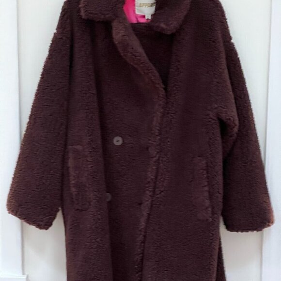 Apparis Daryna Coat in Espresso Color Size L - Picture 4 of 12